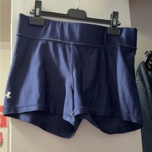 Under Armour Blue Athletic Shorts Elastic Waistband